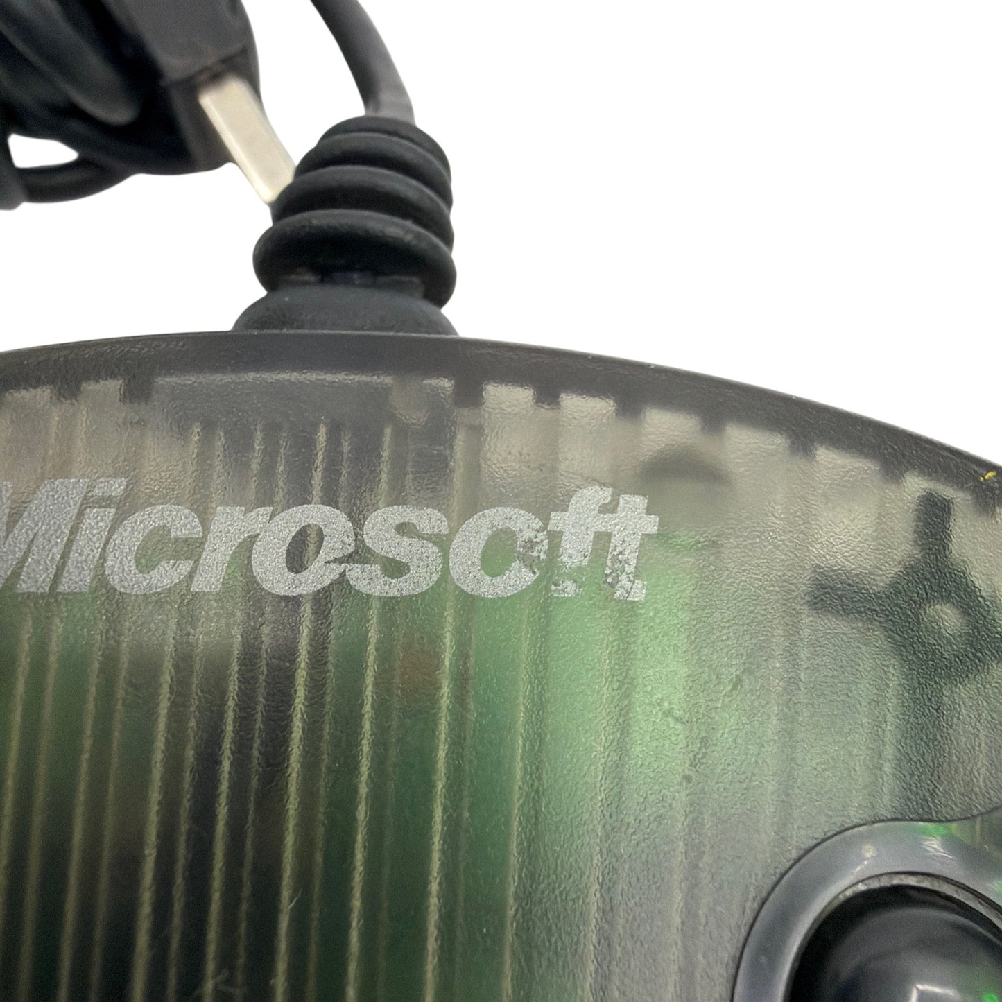 Microsoft USB Wired Game Pad Controller Translucent Smoke Gray Tested Working