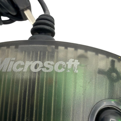 Microsoft USB Wired Game Pad Controller Translucent Smoke Gray Tested Working