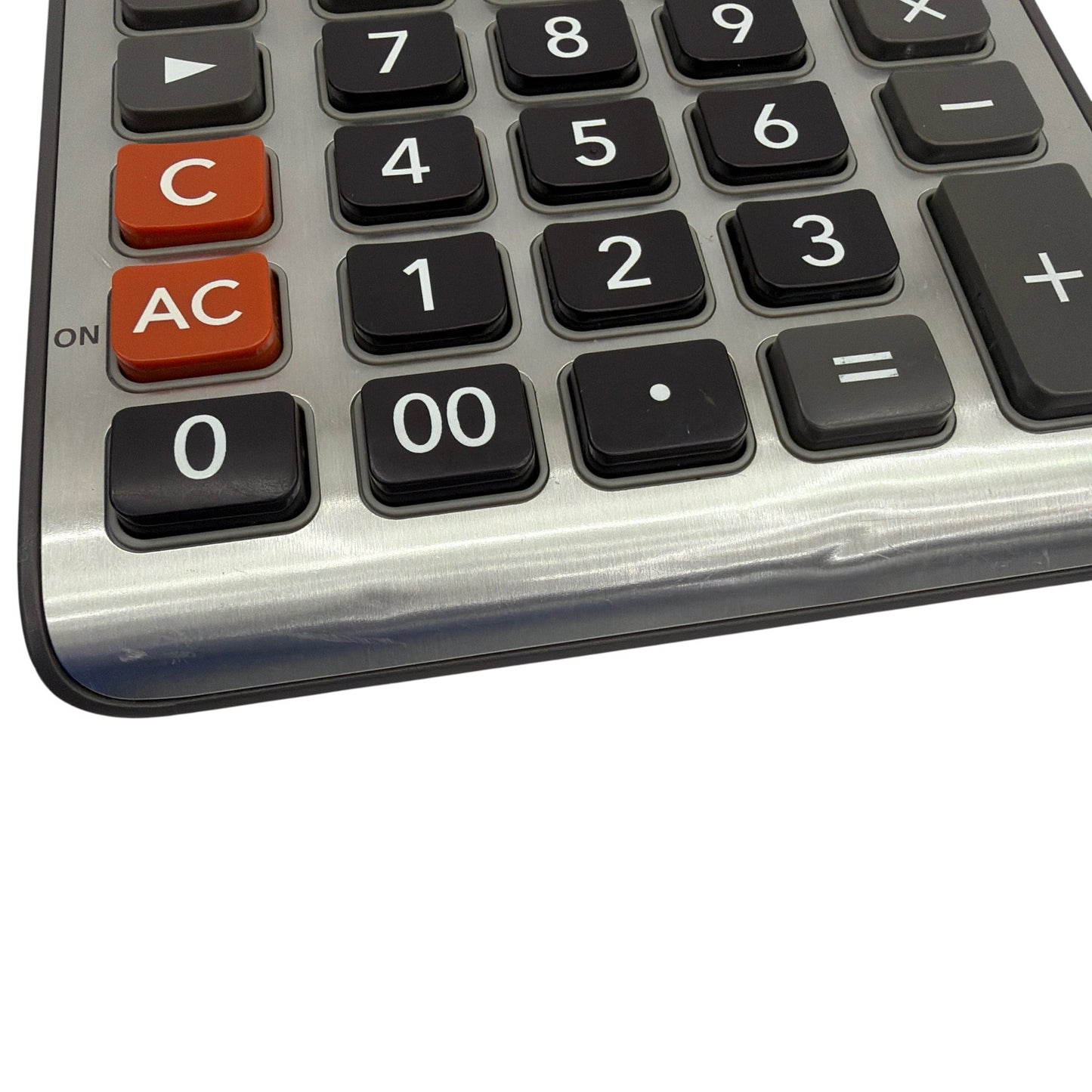 Casio JF-100BM 10-Digit Desktop Calculator Silver Black Tested Working