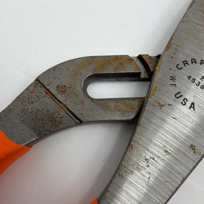Craftsman 45381 10 Inch USA Forged Adjustable Pliers Orange Handle