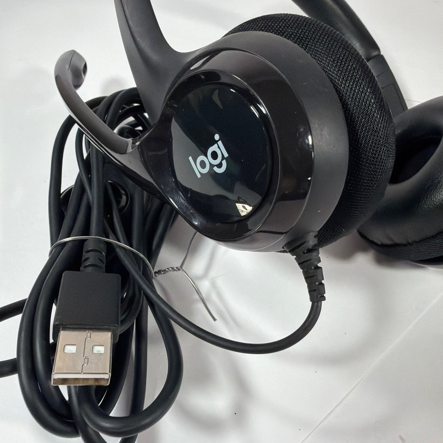 Logitech Wired Stereo Headset with Microphone Black