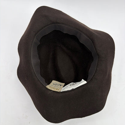 Rubie’s Indiana Jones DLX Fedora Hat #49673 Dark Brown/Black Approx 7 in Opening