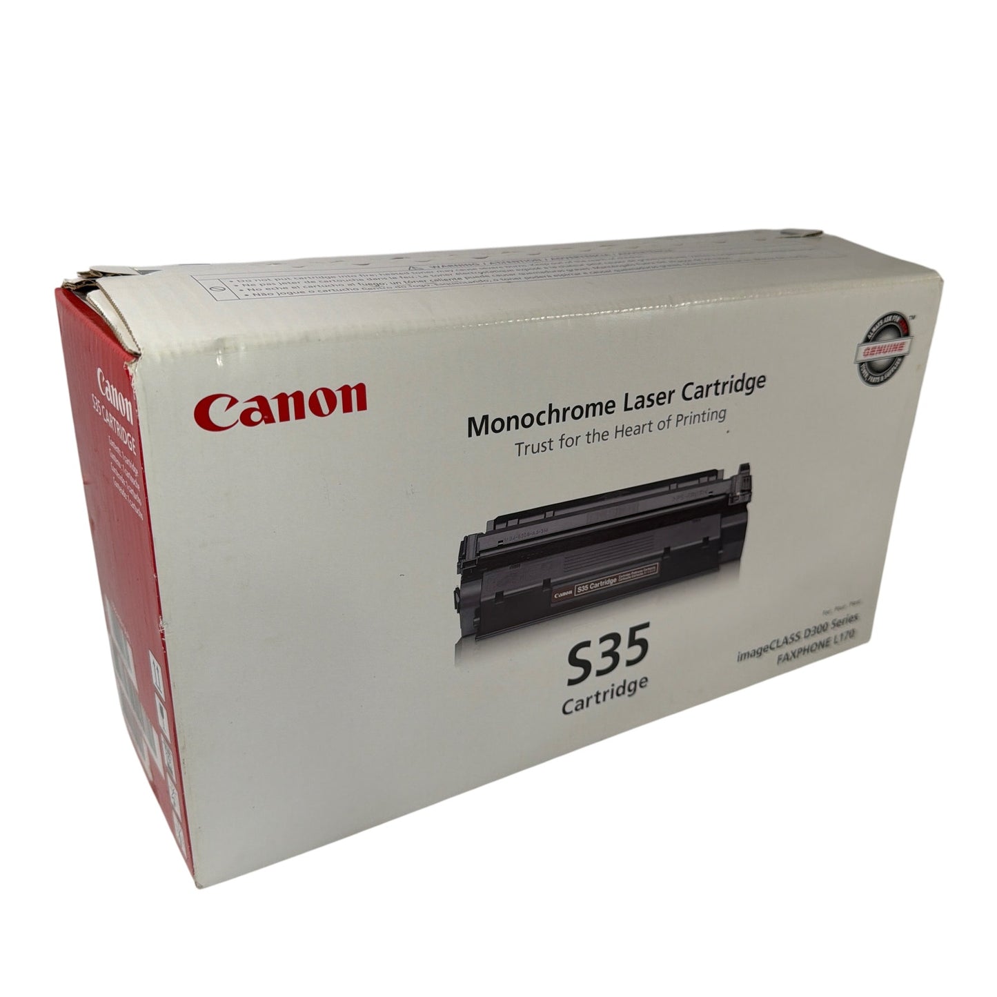 Canon S35 Monochrome Laser Toner Cartridge 7833A001AA for imageCLASS D300 Faxph