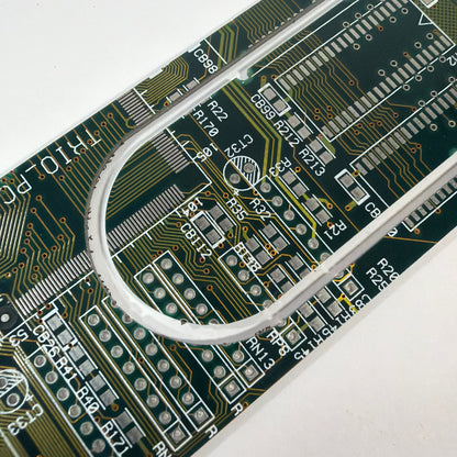 Circuit Board PCB Bookmark Green Gold 6 x 2 Inch