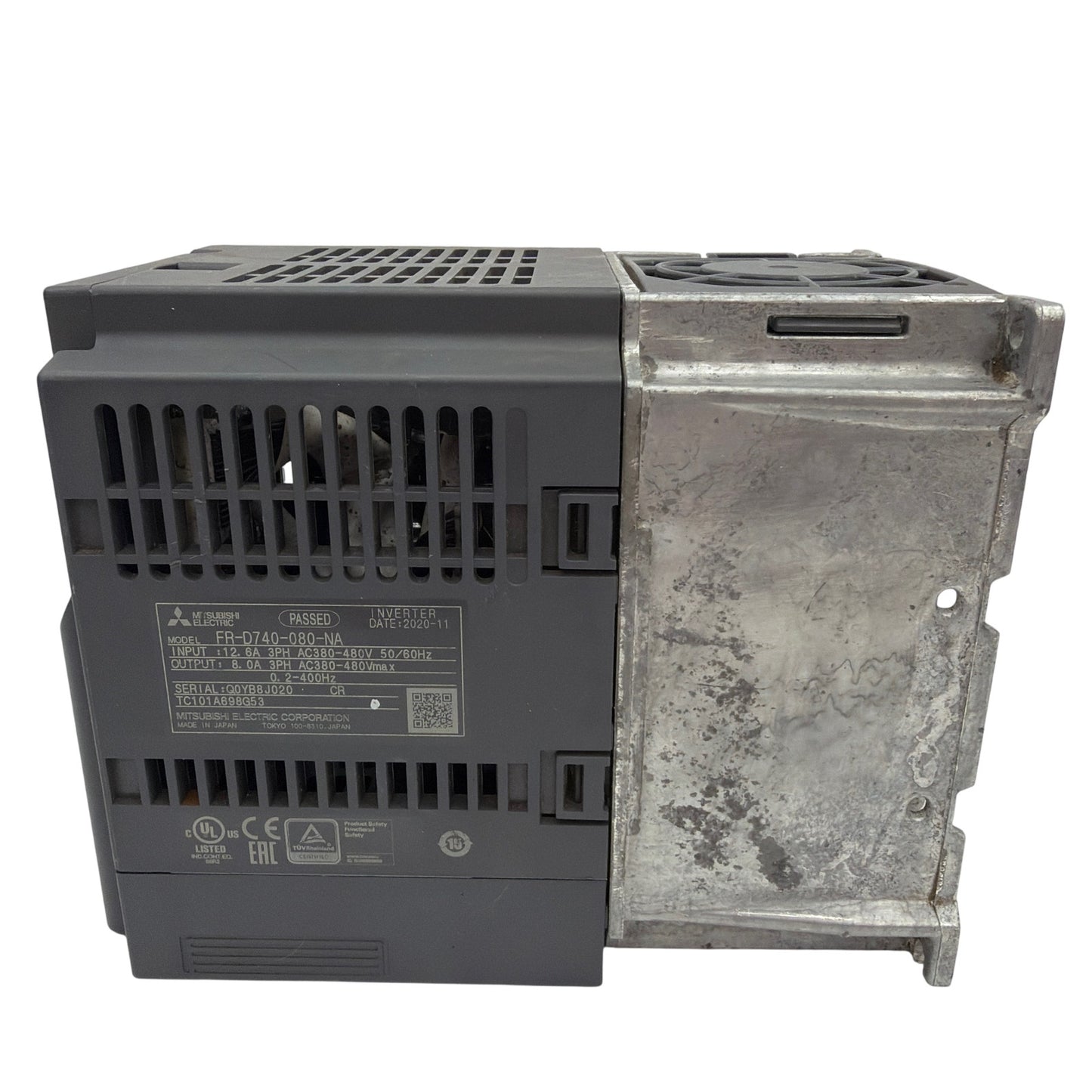 Mitsubishi FR-D740-080-NA NexRev DrivePak VFD Inverter 3PH 380-480V – For Parts/