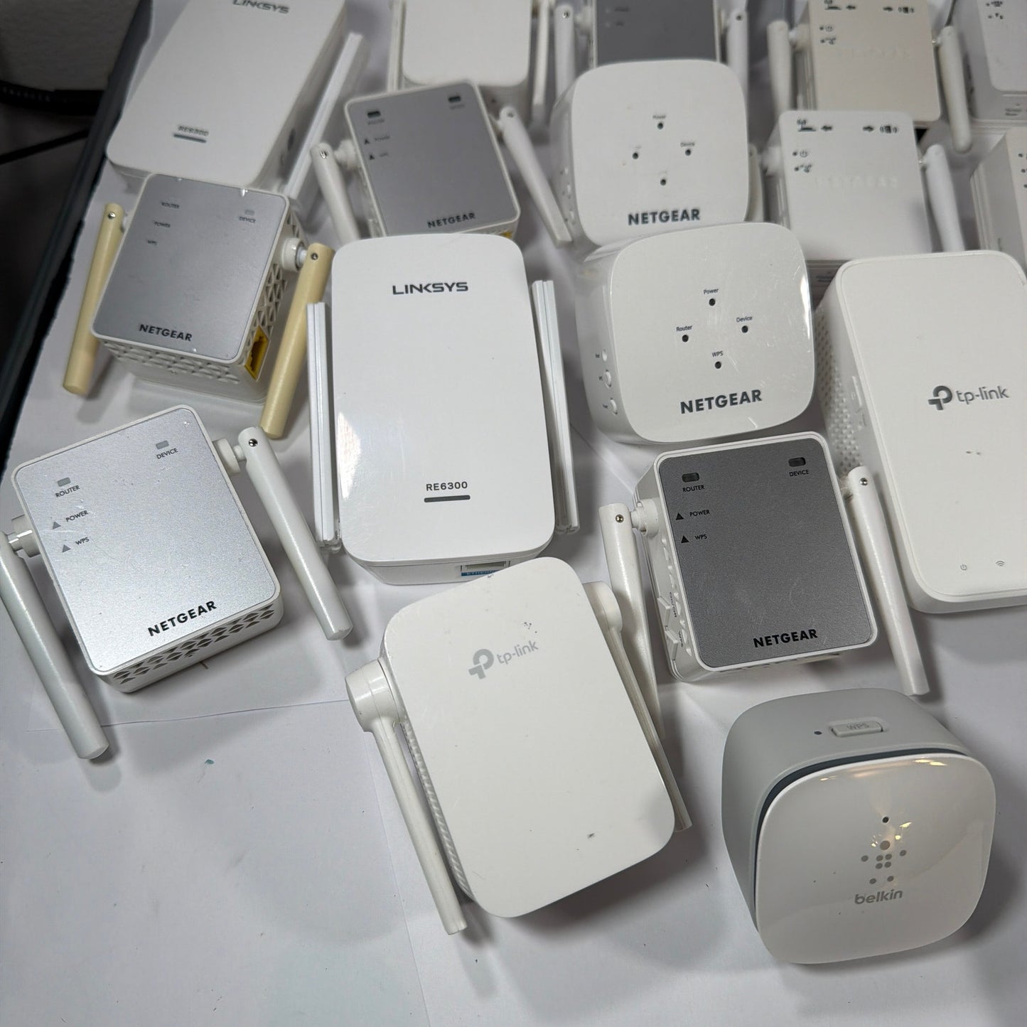 Mixed Lot Wi‑Fi Range Extenders Linksys Netgear TP‑Link Belkin Untested