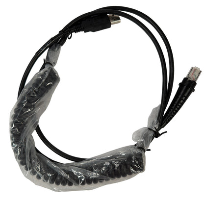Honeywell VSO-1617 Coiled USB-A to Modular RJ Barcode Scanner Cable