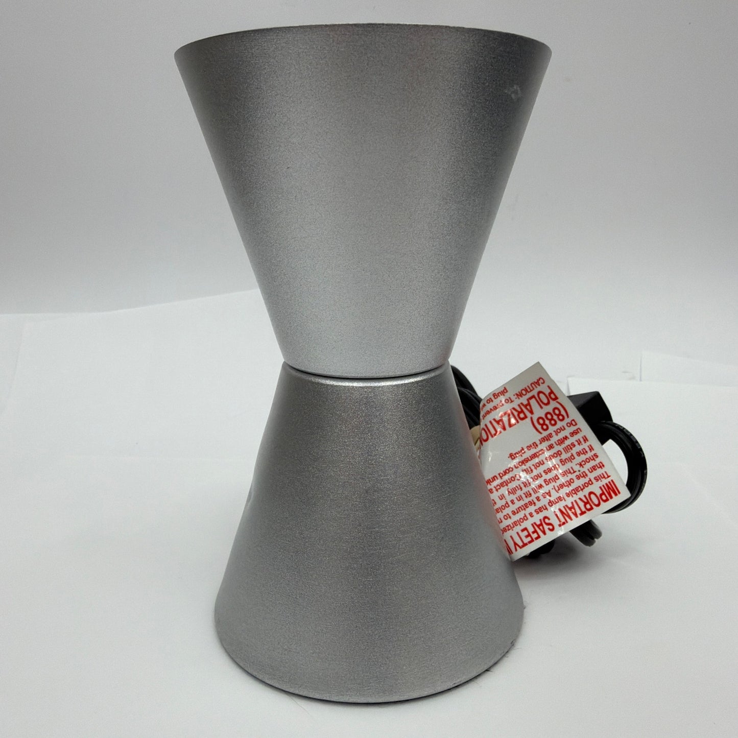 Silver Motion and Glitter Lamp Model 2000 6 Inch Tested Working