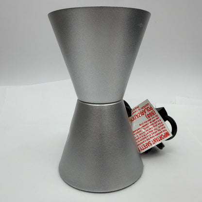 Silver Motion and Glitter Lamp Model 2000 6 Inch Tested Working