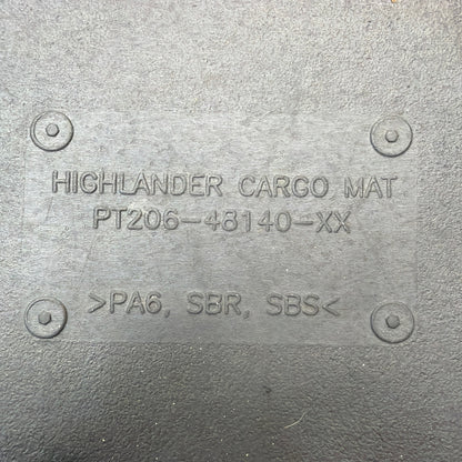 Genuine Toyota Highlander Carpet Cargo Mat Black PT206-48140-20 2014-2019
