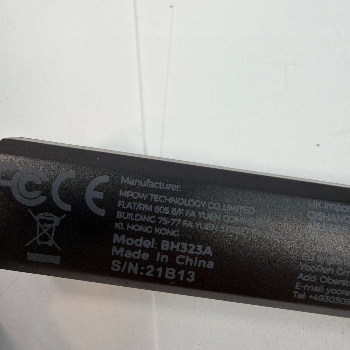Mpow BH323A USB Inline Volume and Mute Control Cable Black