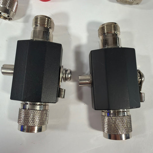 Lot of 2 Coaxial Lightning Arrestors Surge Protectors With N-Type Connectors Unt