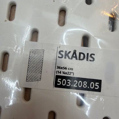 IKEA SKÅDIS White Pegboard 14 1/4 x 22 In 503.208.05