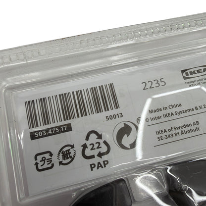 IKEA ENERYDA Cup Cabinet Pulls Black 89 mm 2-Pack 503.475.17