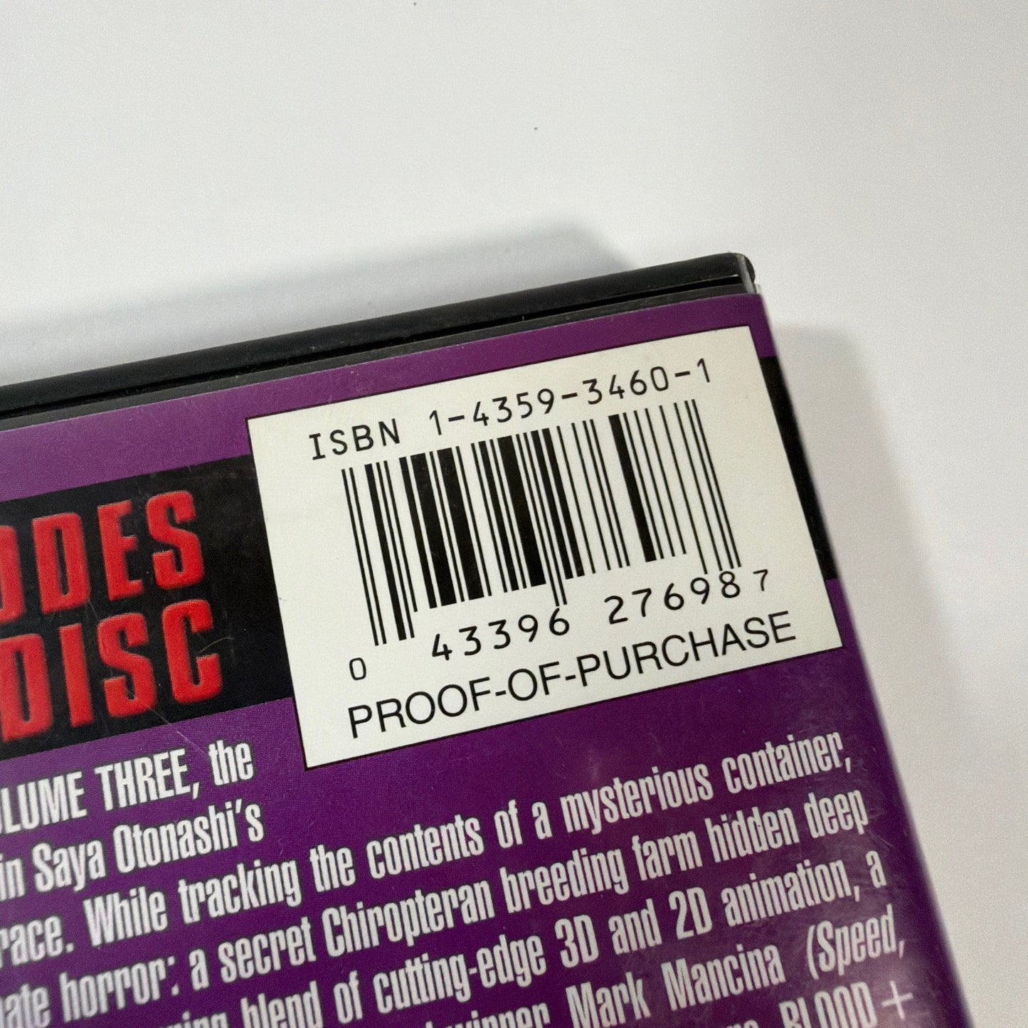 Blood+ Volume Three DVD 1-Disc Set Tested Working