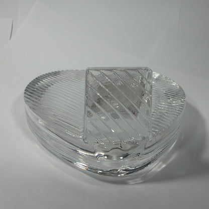 Mikasa Japan Clear Crystal Heart Picture Frame 4 Inch