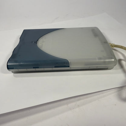VST FDUSB-M External USB 3.5 Floppy Disk Drive Blue Clear