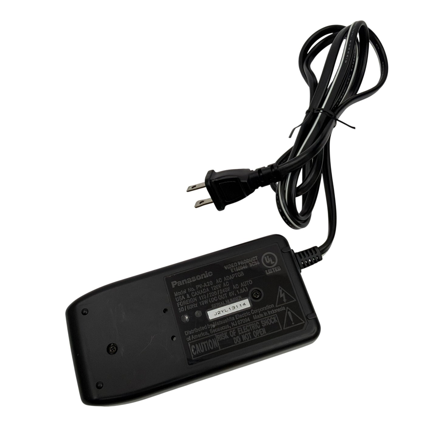 Panasonic PV-A20 Video AC Adaptor Battery Charger with Power Cord Tested Working