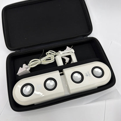Logitech mm22 S-0159A Portable Speakers White With Carrying Case