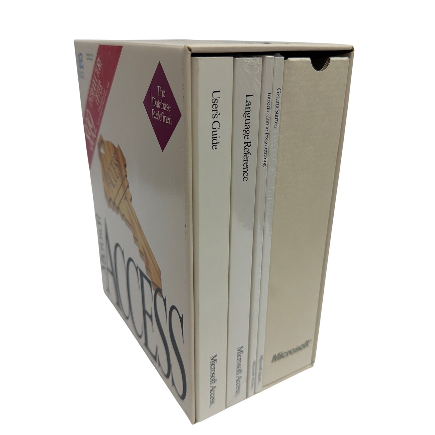 1992 Microsoft Access 1.0 for Windows Retail Box – Manuals Only, No Disks