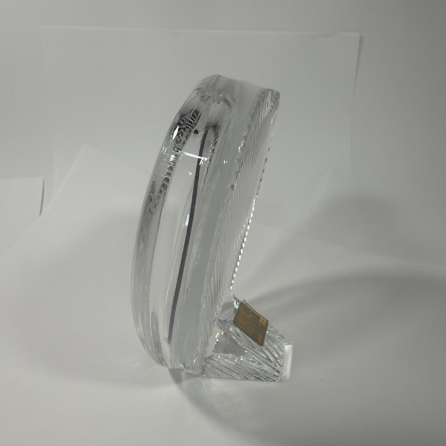 Mikasa Japan Clear Crystal Heart Picture Frame 4 Inch