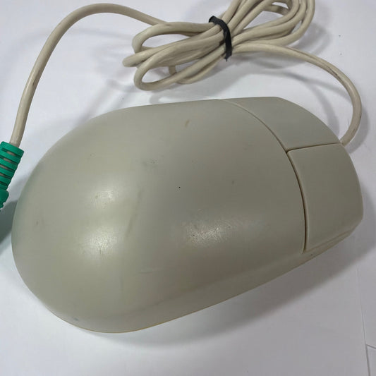 Dyna Point M2DE-42P PS/2 Wired Ball Mouse Beige Tested Working