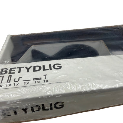 Lot of 3 IKEA BETYDLIG Wall/Ceiling Curtain Rod Brackets Black 602.172.28