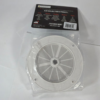JR Products 02-29125 White Round RV Register Vent