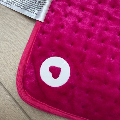 Woomer HPU-001 Electric Heating Pad 12 x 24 Pink Plush Tested
