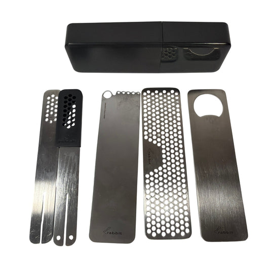 Rabbit R4-06201 Compact Bar Tools Set Stainless Steel Silver with Caddy
