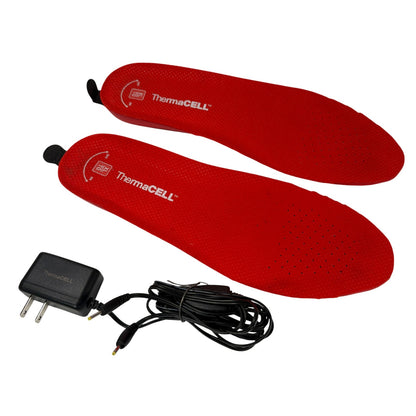 ThermaCELL Heated Insoles THS-02 X-Large Red with Charger Tested Working