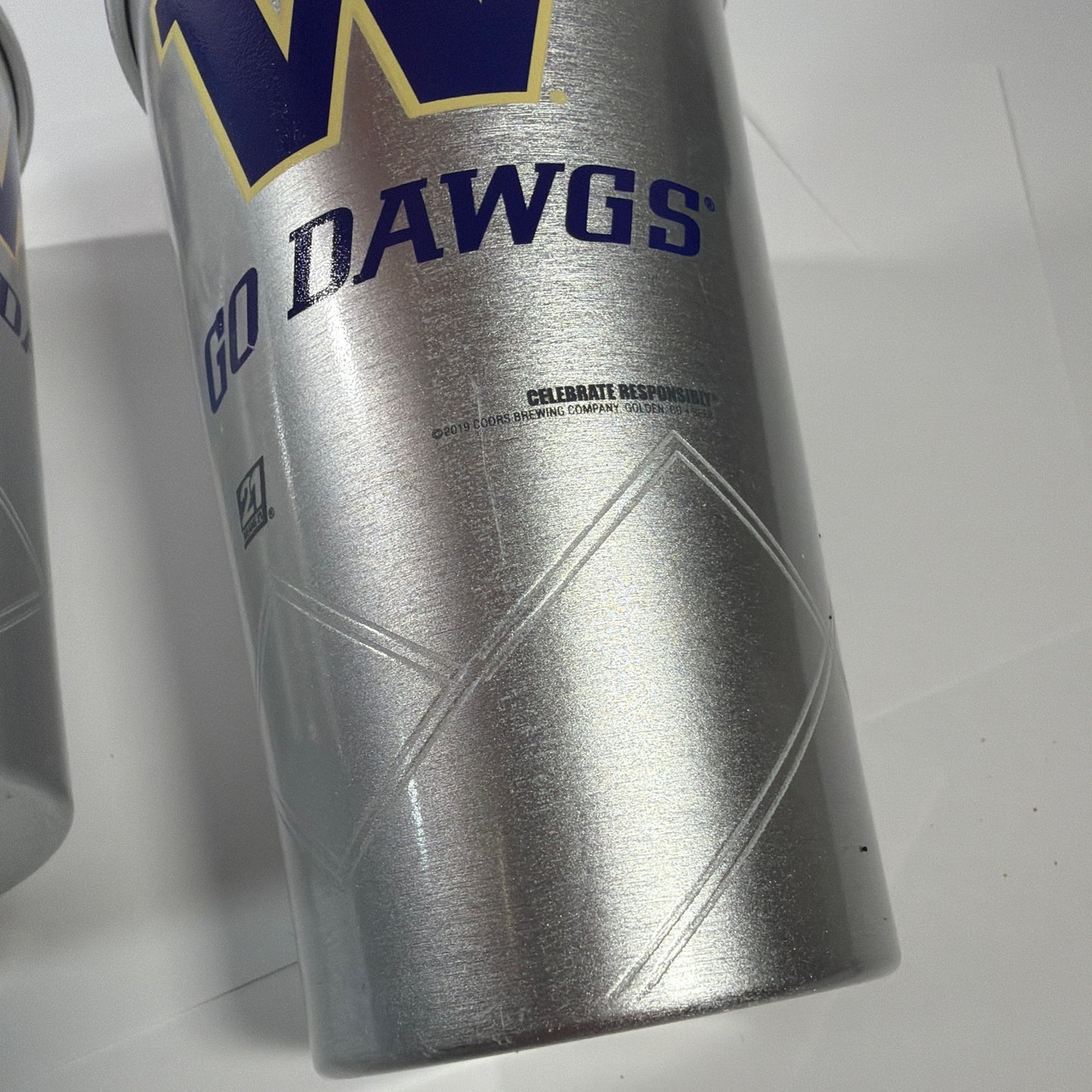Coors Light Washington Huskies Aluminum Cups Set of 2 2019