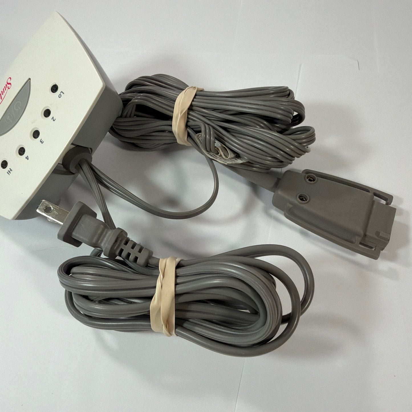 Sunbeam Heating Pad Controller Power Cord Style Y85 Auto-Off 10 Hours 120VAC 180