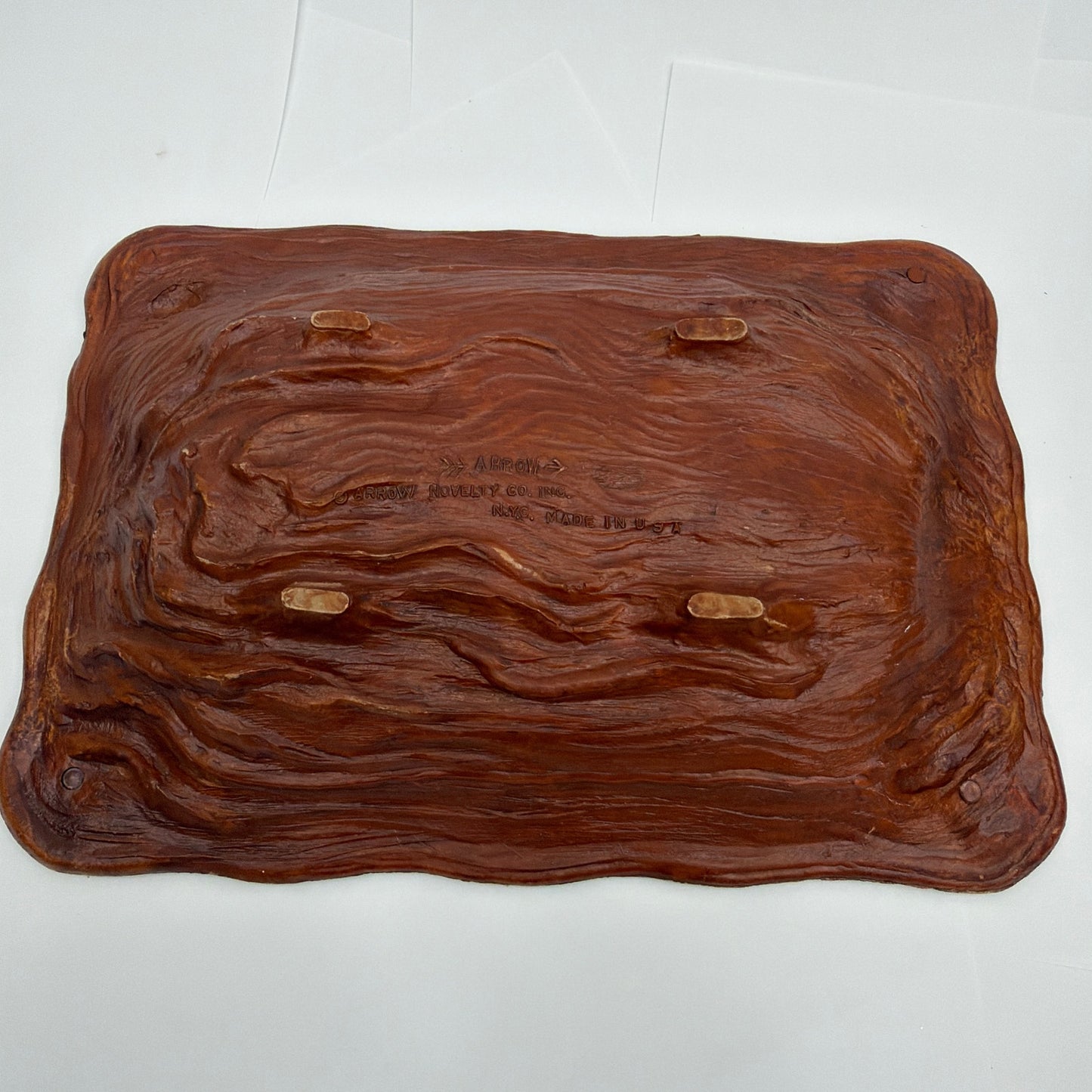 Vintage Arrow Novelty Co Niagara Falls Faux Wood Souvenir Tray