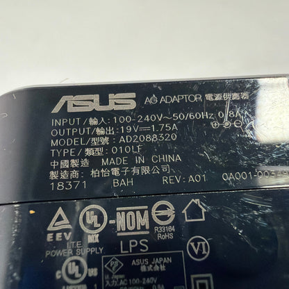ASUS AC Adapter Charger AD2088320 19V 1.75A 33W Barrel Tip