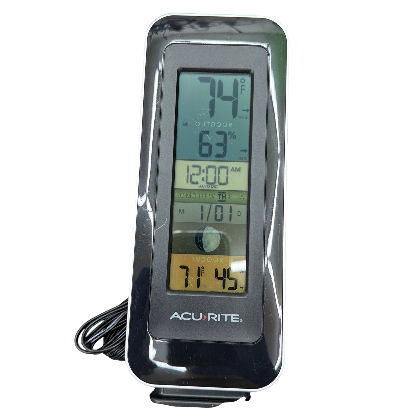 AcuRite 00384 Wireless Indoor/Outdoor Thermometer Display w Sensor & AC Adapter