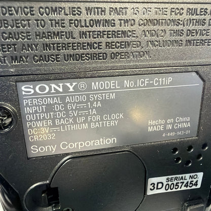 Sony ICF-C11iP Dream Machine AM/FM Clock Radio Lightning iPhone Dock Tested