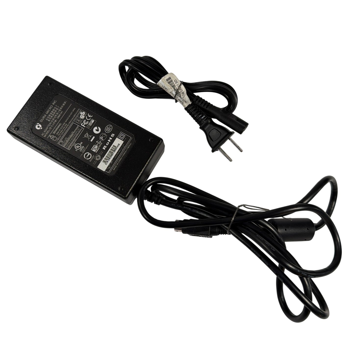 Dura Micro Inc. AC Adapter Power Supply Model DM5141 w/ AC Cord Tested Working