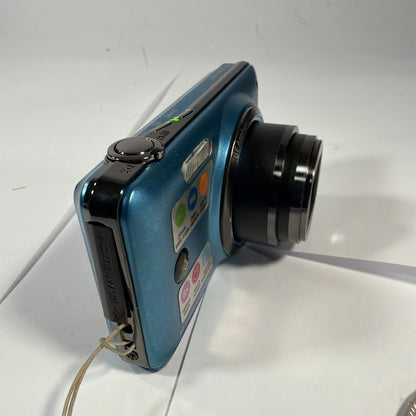 GE E1486TW 14.1MP Blue Digital Camera For Parts SD Card Slot Blocked