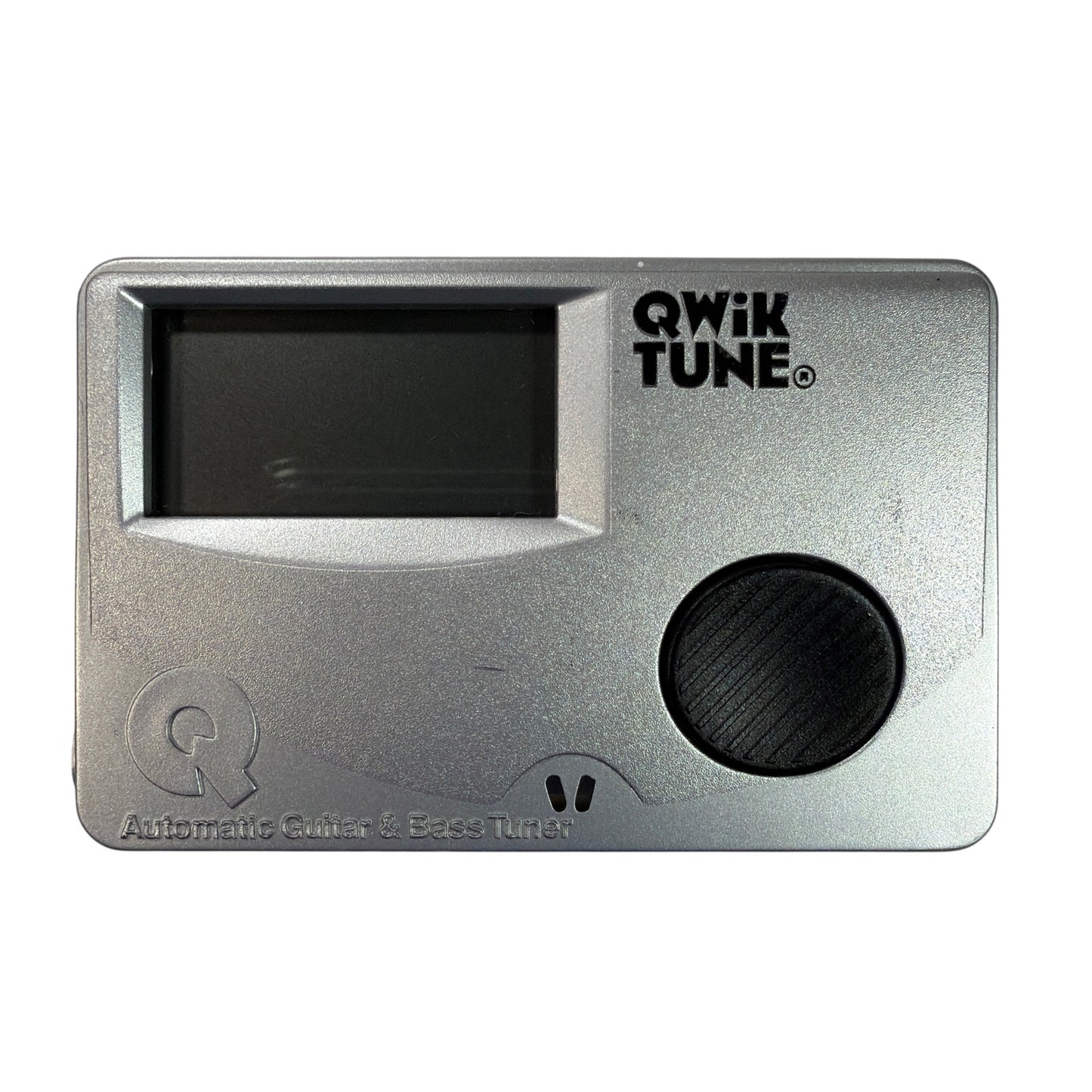 Qwik Tune Automatic Guitar & Bass Tuner Silver Tested Working