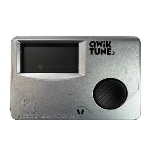 Qwik Tune Automatic Guitar & Bass Tuner Silver Tested Working