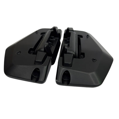 Kuryakyn 5909 Hex Mini Folding Floorboards Satin Black Pair No Adapters
