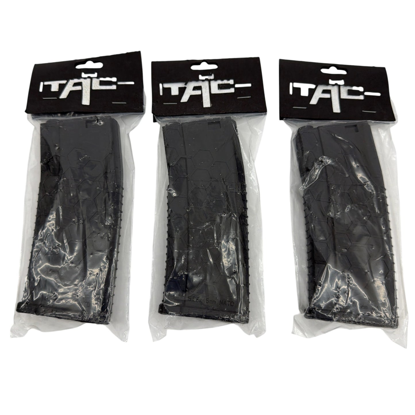 Lot of 3 Gelly Magazine M4 Large Black Gel Blaster Magazines Sealed