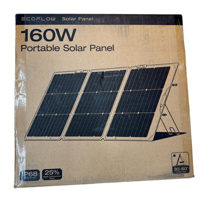 EcoFlow EFSOLAR160W-N 160W Portable Solar Panel Sealed Black