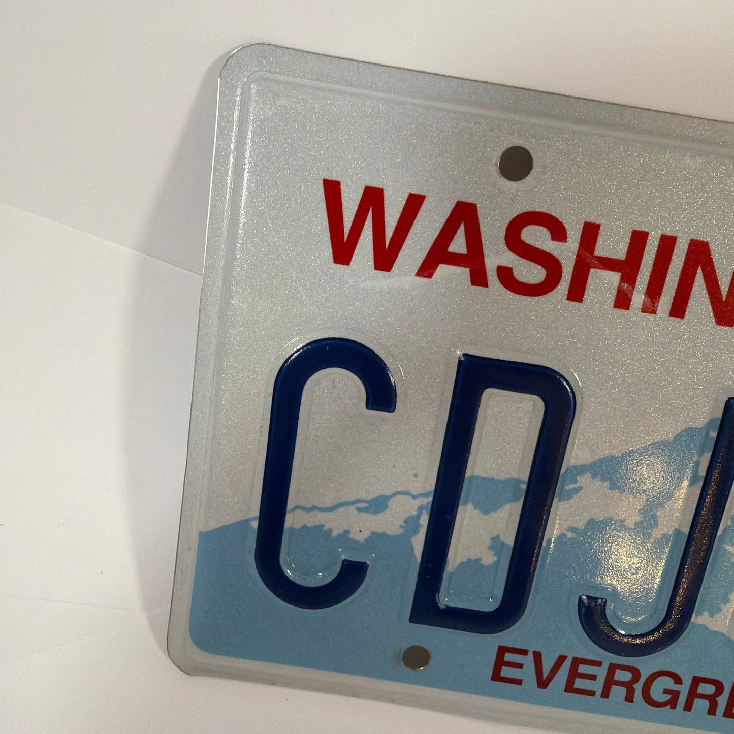 Washington Evergreen State License Plate CDJ8864