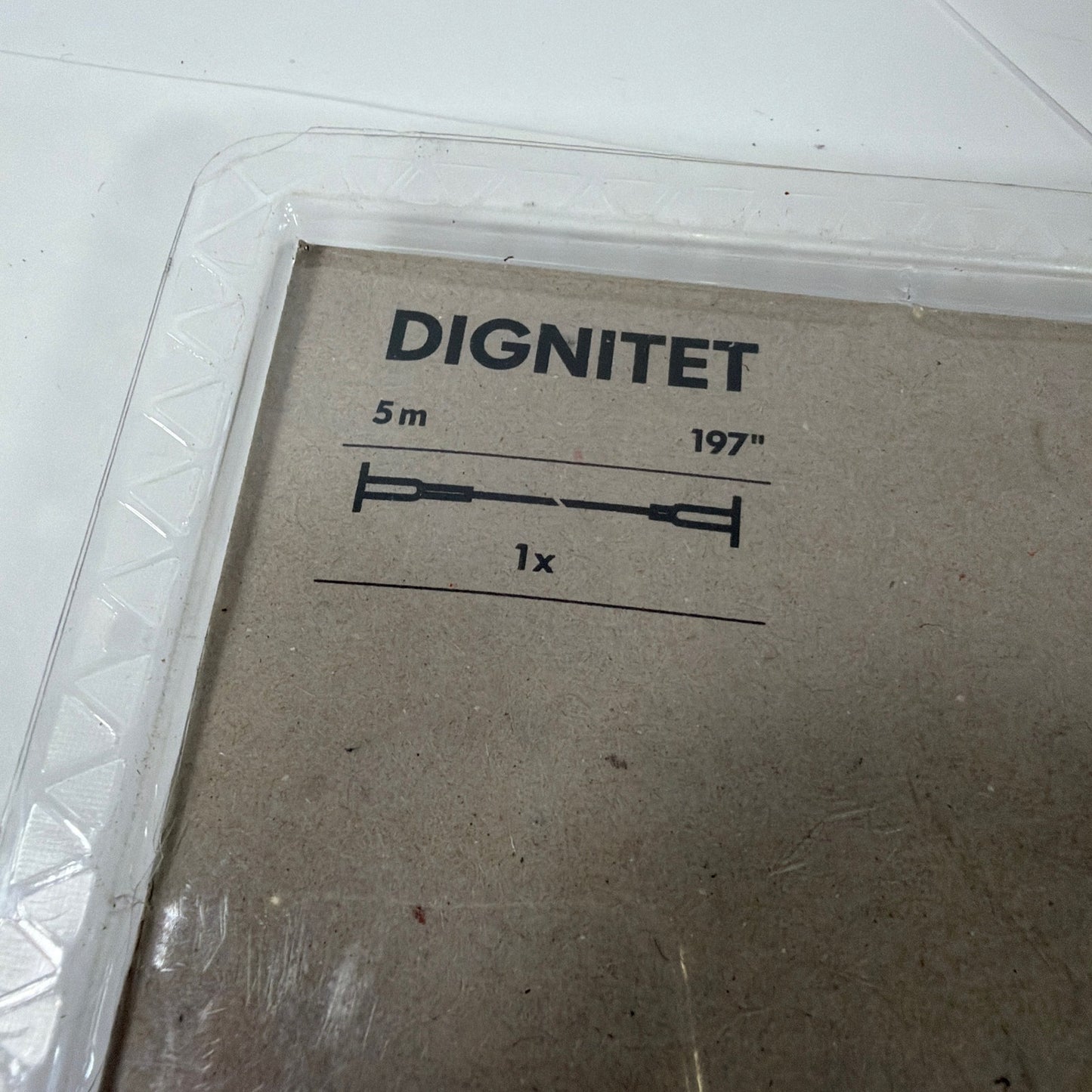 IKEA DIGNITET 600.752.95 Curtain Wire Stainless Steel 197" New