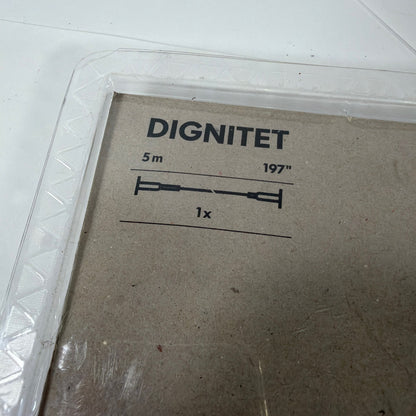 IKEA DIGNITET 600.752.95 Curtain Wire Stainless Steel 197" New