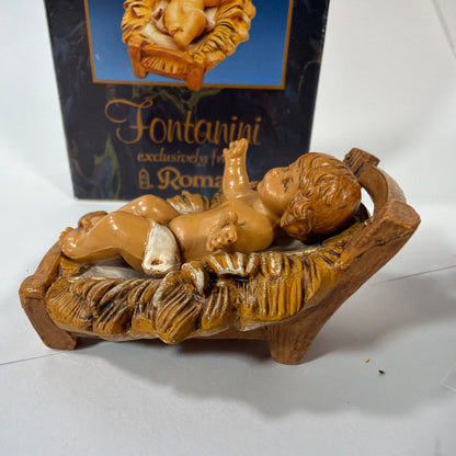 Fontanini Classic Baby Jesus With Manger 5 Inch Collection 72513 With Box