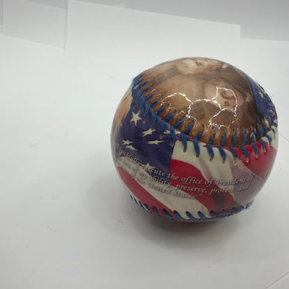 United States Presidents Souvenir Baseball Facsimile Signatures Patriotic Decor