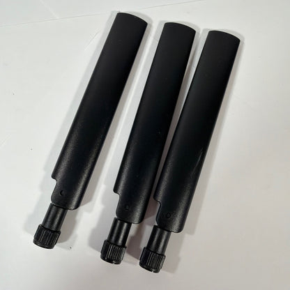 Lot of 3 Black Screw-On Wi-Fi Router Antennas
